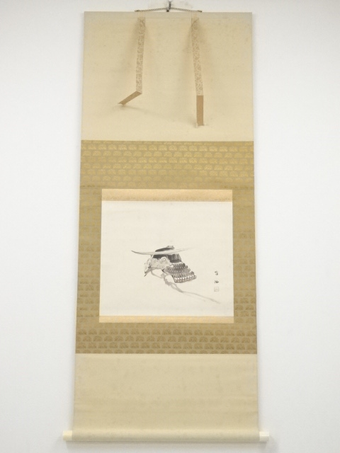 JAPANESE HANGING SCROLL / HAND PAINTED / ARMOR